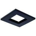Nuvo  4-inch Square Trim For Led Commercial Downlight - Black Finish