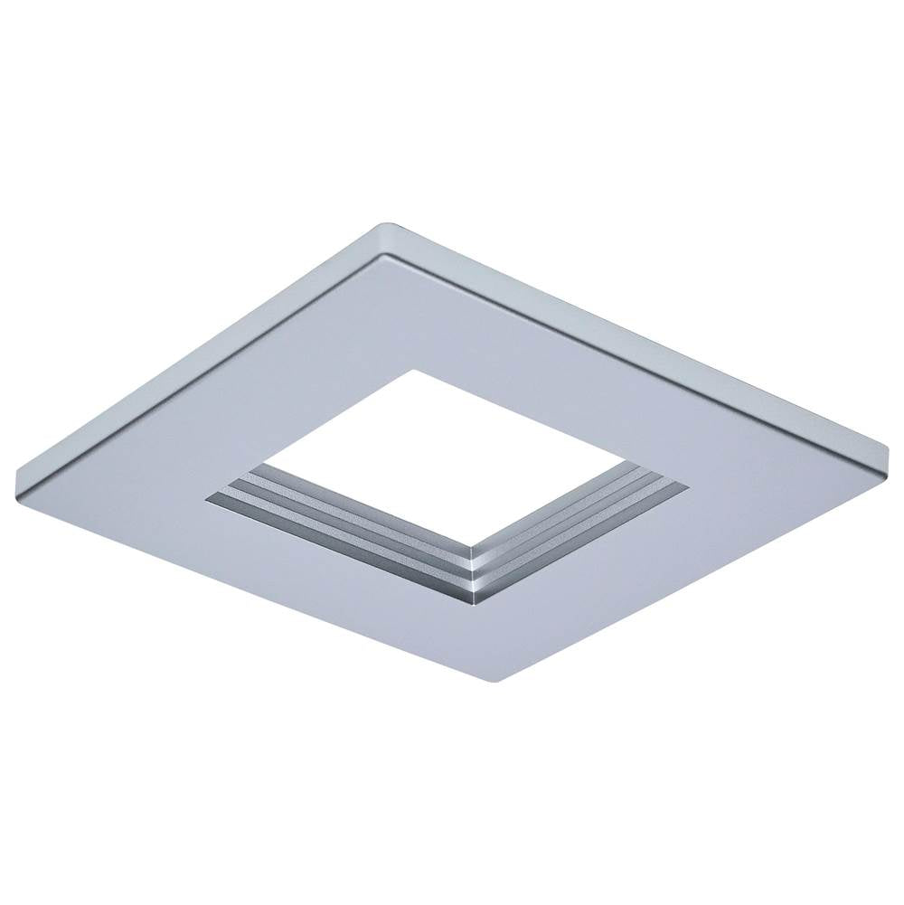 Nuvo  4-inch Square Trim For Led Commercial Downlight - Silver Finish