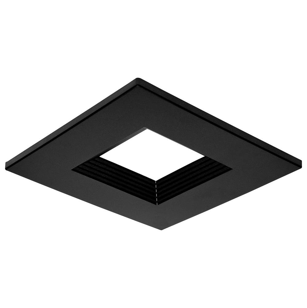Nuvo  6-inch Square Trim For Led Commercial Downlight - Bronze Finish