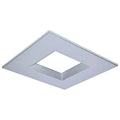 Nuvo  8-inch Square Trim For Led Commercial Downlight - Silver Finish