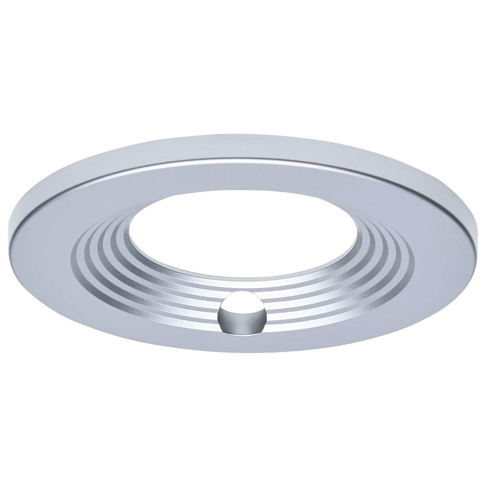 Nuvo  4-inch Round Trim For Led Commercial Downlight With Integrated Em Driver - Silver Finish