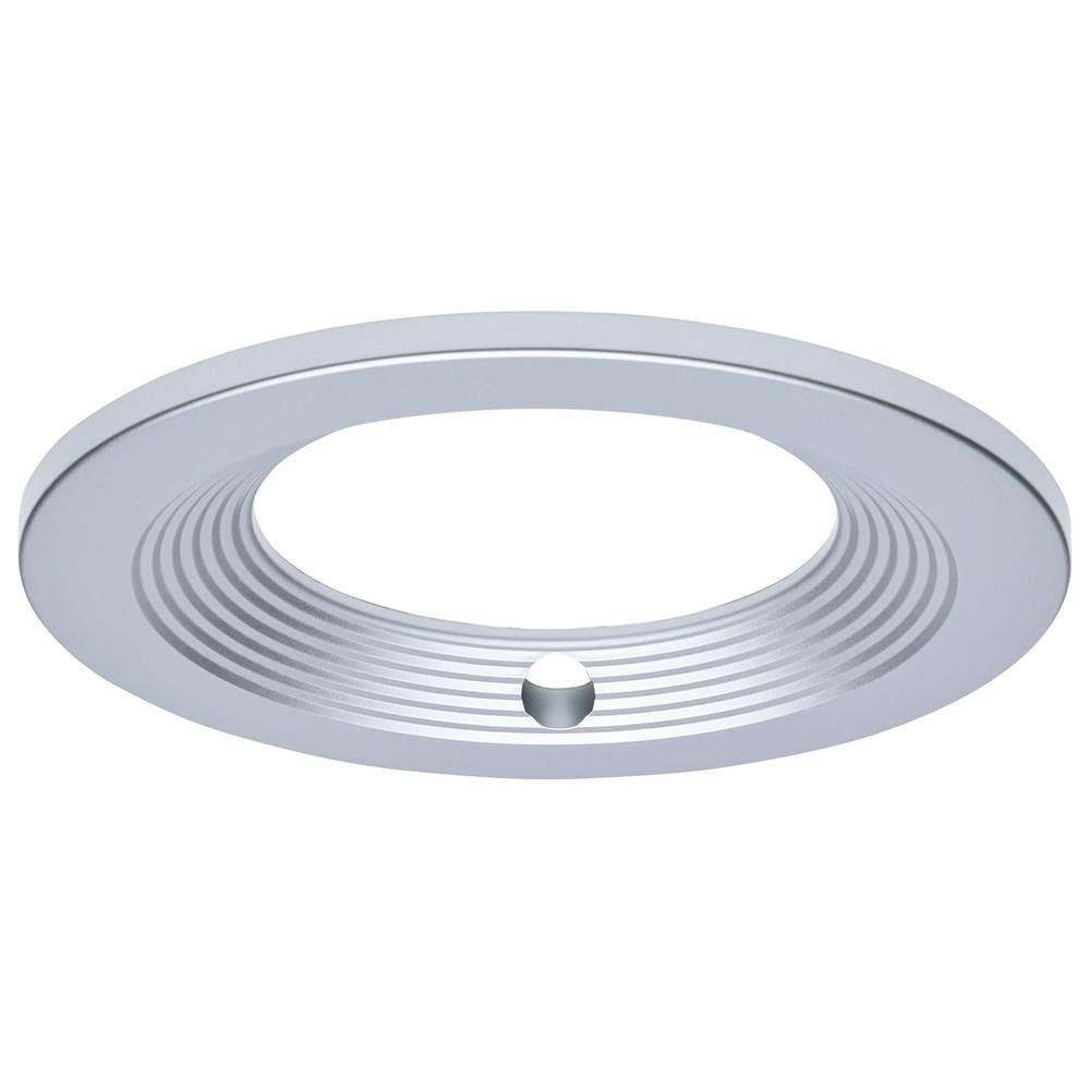 Nuvo  6-inch Round Trim For Led Commercial Downlight With Integrated Em Driver - Silver Finish