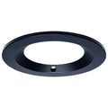 Nuvo  8-inch Round Trim For Led Commercial Downlight With Integrated Em Driver - Black Finish