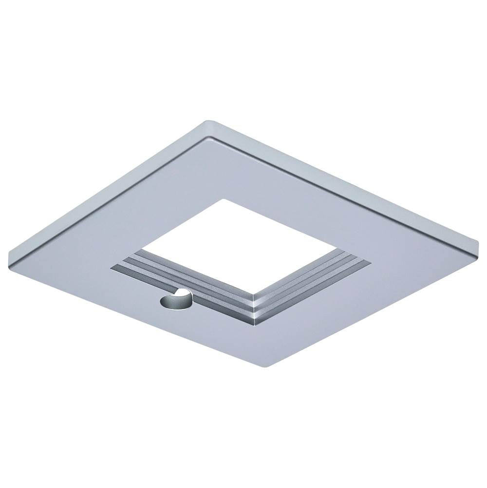 Nuvo  4-inch Square Trim For Led Commercial Downlight With Integrated Em Driver - Silver Finish