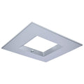 Nuvo  10-inch Square Trim For Led Commercial Downlight With Integrated Em Driver - Silver Finish