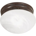 Nuvo  1 Light Small Mushroom Flush