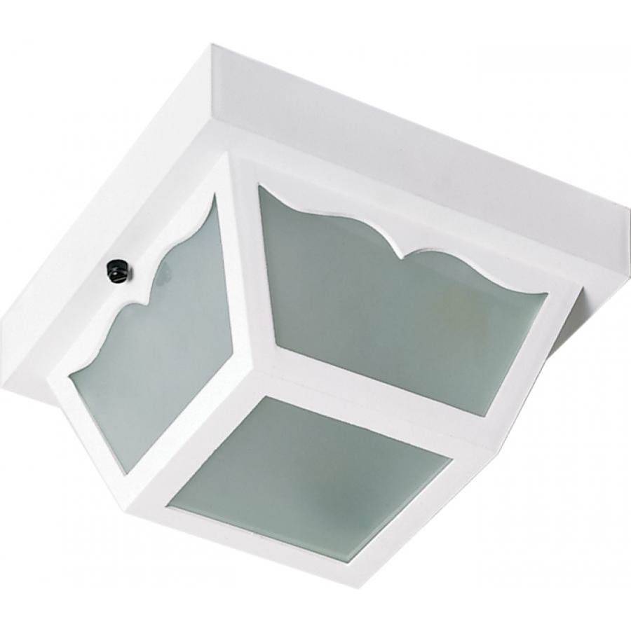 Nuvo  2 Light Poly Carport Flush