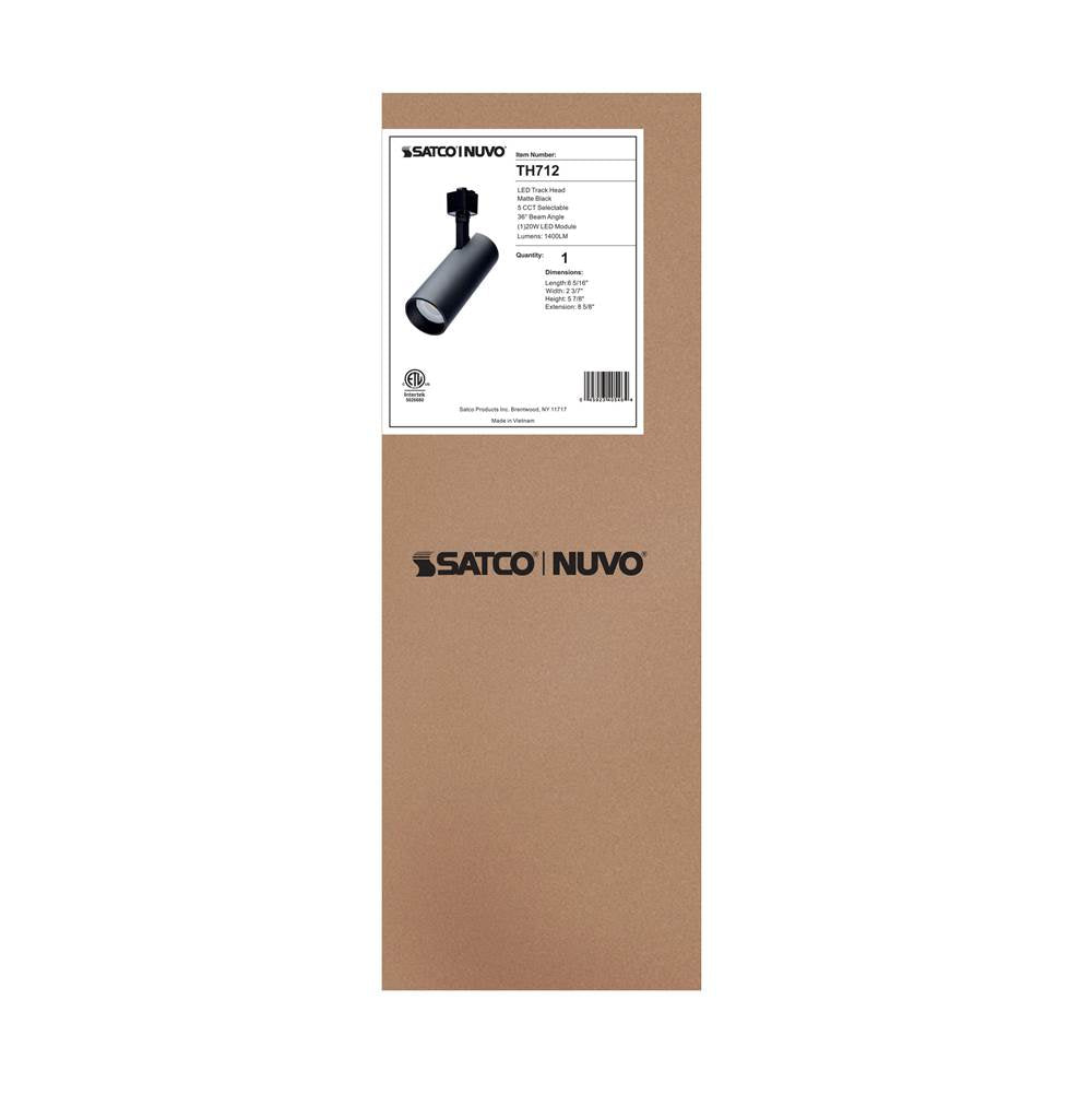 Nuvo TH712 Matte Black 20w Cct Led Track Hd 36 Dg Blk Image 4