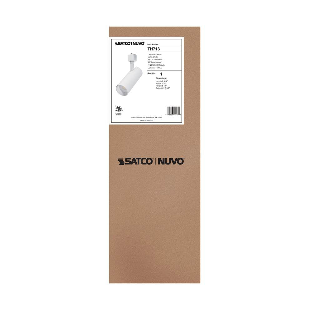 Nuvo TH713 Matte White 20w Cct Led Track Hd 48 Dg Wht Image 4