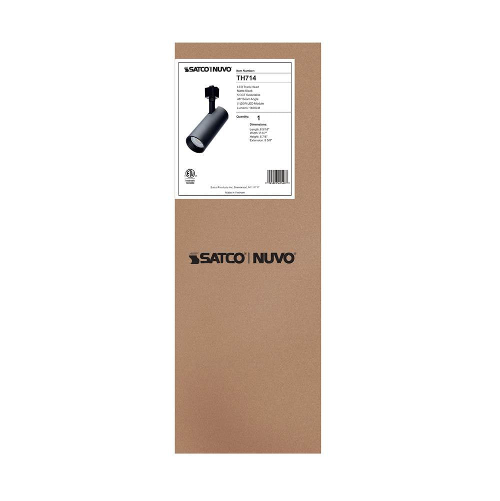 Nuvo TH714 Matte Black 20w Cct Led Track Hd 48 Dg Blk Image 4