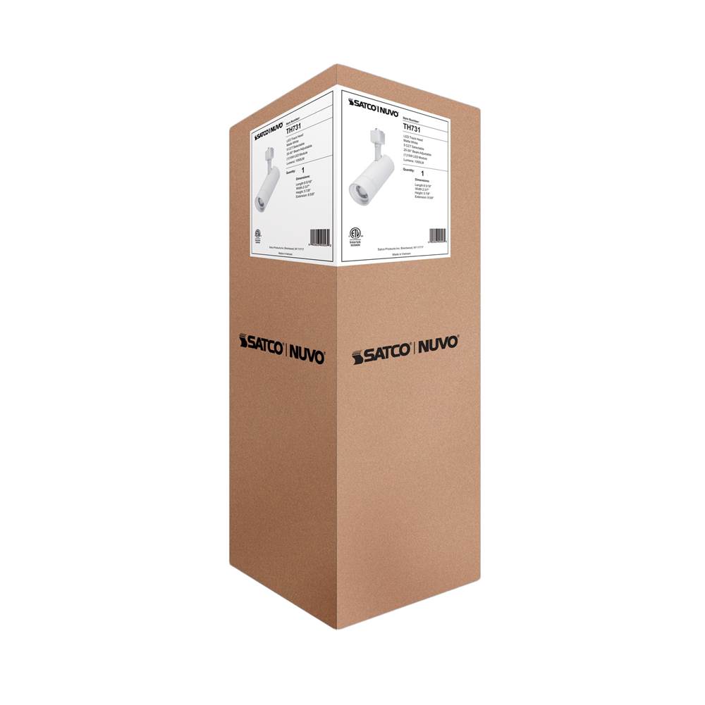 Nuvo TH731 Matte White 15w Beam Adj Track Head Image 3
