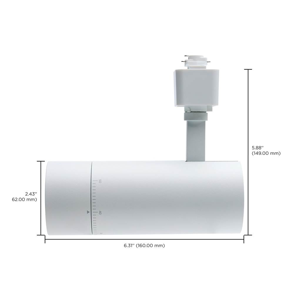 Nuvo TH731 Matte White 15w Beam Adj Track Head Image 2