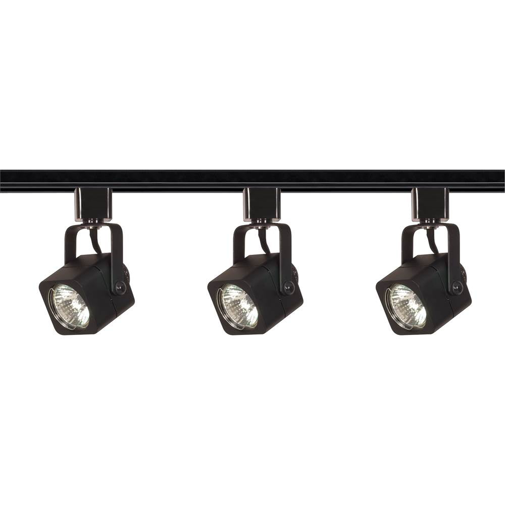 Nuvo  3 Light Track Kit Square Line Voltage Light White