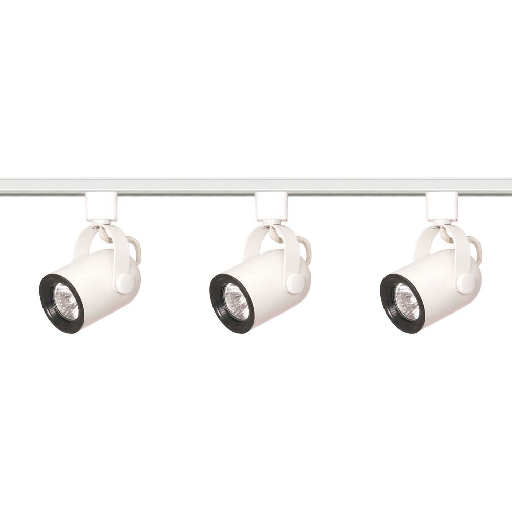 Nuvo  3 Light Track Kit Round Back Line Voltage White