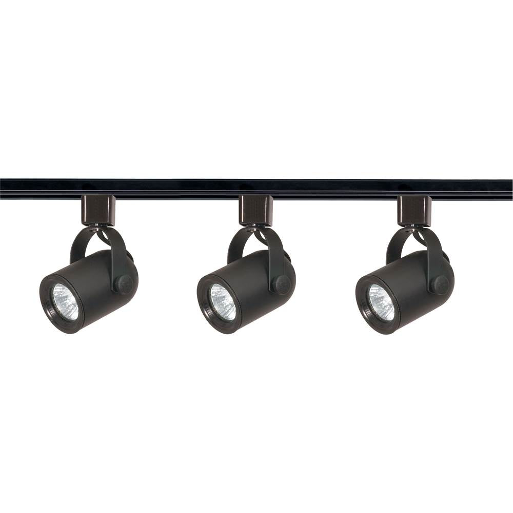 Nuvo  3 Light Track Kit Round Back Line Voltage White
