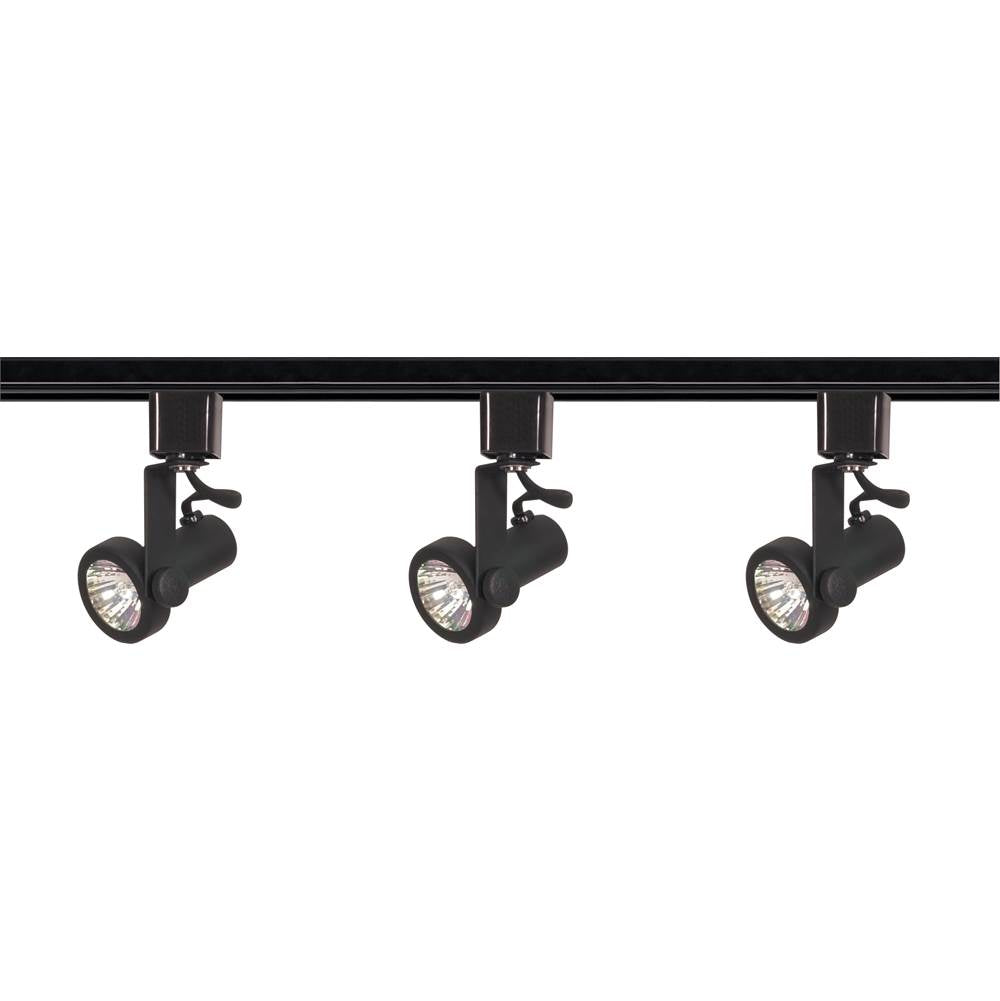 Nuvo  3 Light Track Kit Gimbal Ring Mr16 Black