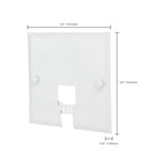 Nuvo TP212 White White Current Limiter Canopy Track Plate Image 2
