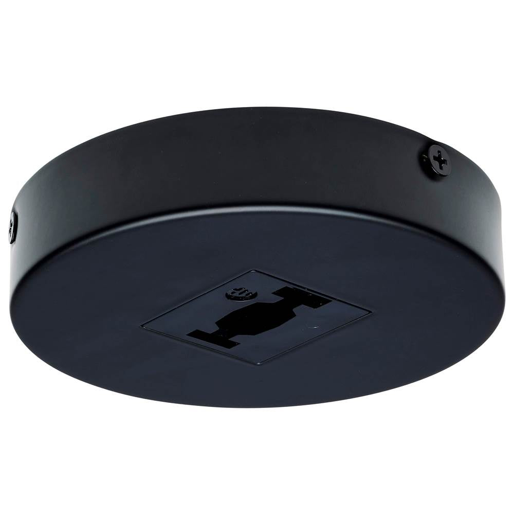 Nuvo  Single Monopoint Adapter - Round - Black Finish