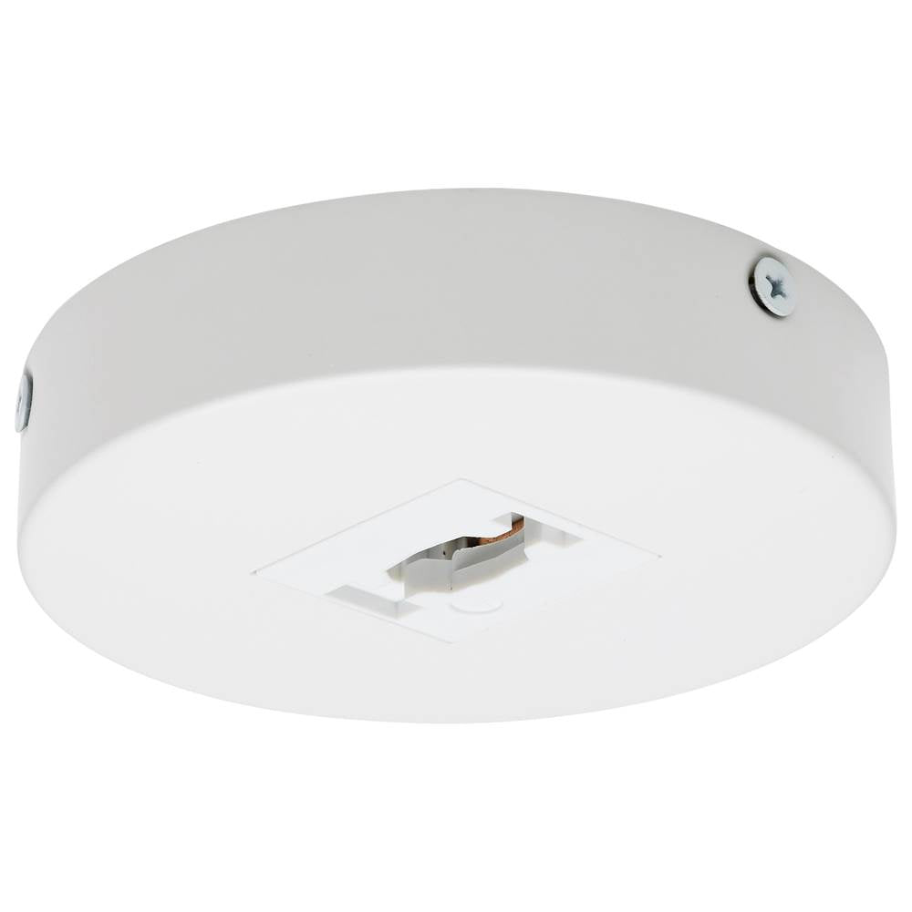 Nuvo  Single Monopoint Adapter - Round - White Finish