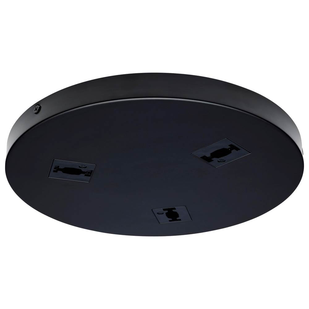Nuvo  Triple Monopoint Adapter - Round - Black Finish