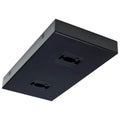 Nuvo  Double Monopoint Adapter - Rectangular - Black Finish