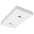 Nuvo  Double Monopoint Adapter - Rectangular - White Finish