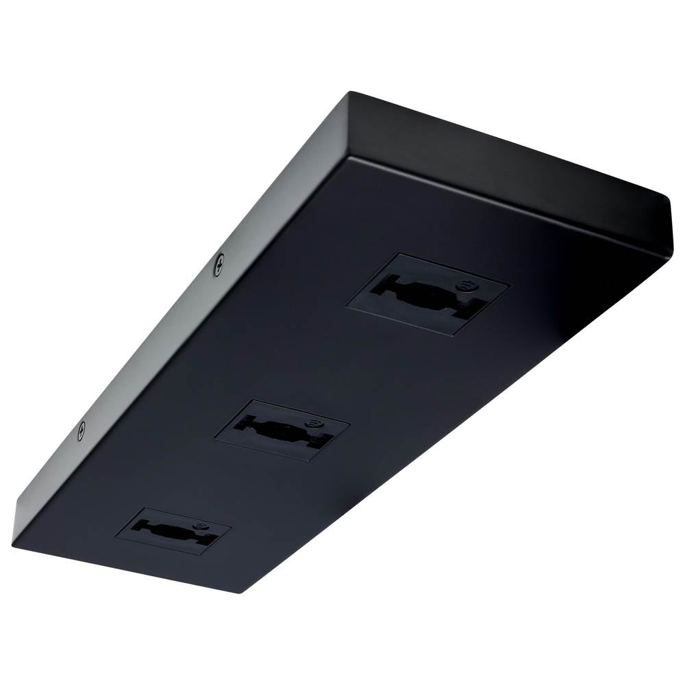 Nuvo  Triple Monopoint Adapter - Rectangular - Black Finish
