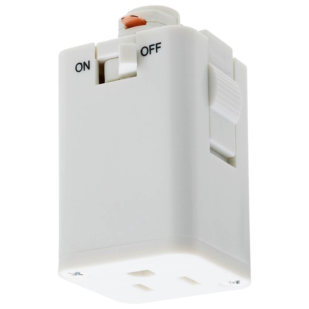 Nuvo  Outlet Track Adapter - White Finish