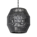 Palecek 2049-79 Black Tanner Outdoor Pendant Globe Black Image 1