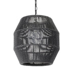 Palecek 2049-79 Black Tanner Outdoor Pendant Globe Black Image 1