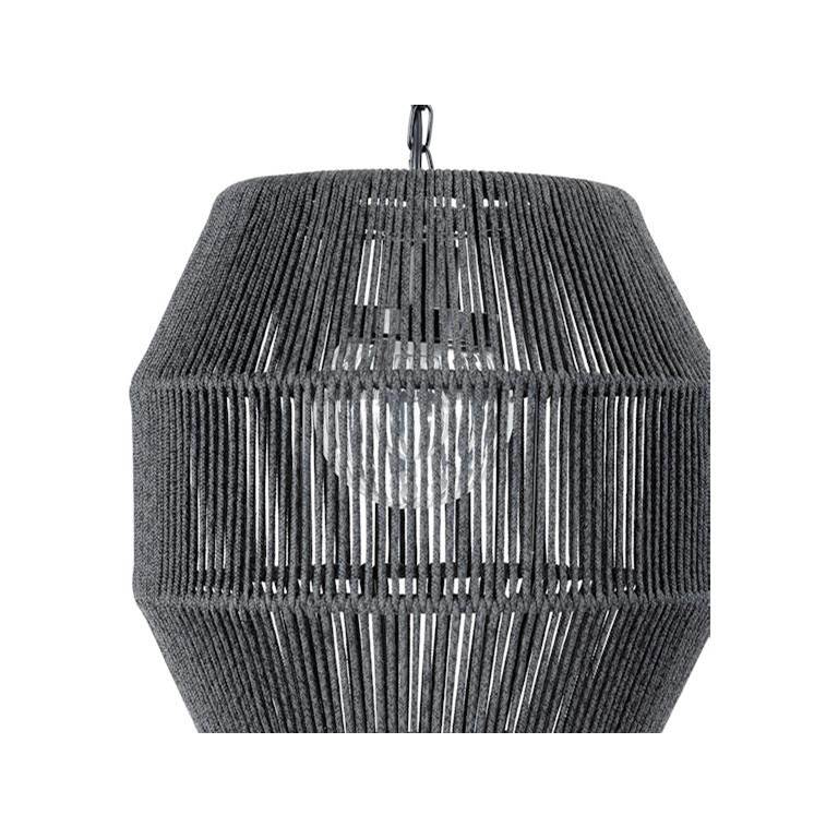 Palecek Tanner Outdoor Pendant Globe Black