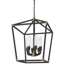 Palecek 2100-10 Black Hollister Outdoor Chandelier Large Black Image 1