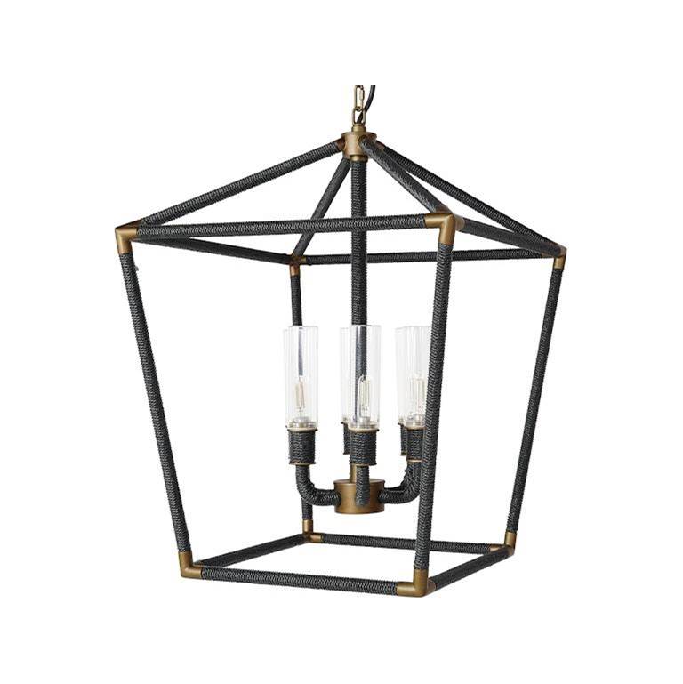 Palecek 2100-10 Black Hollister Outdoor Chandelier Large Black Image 2