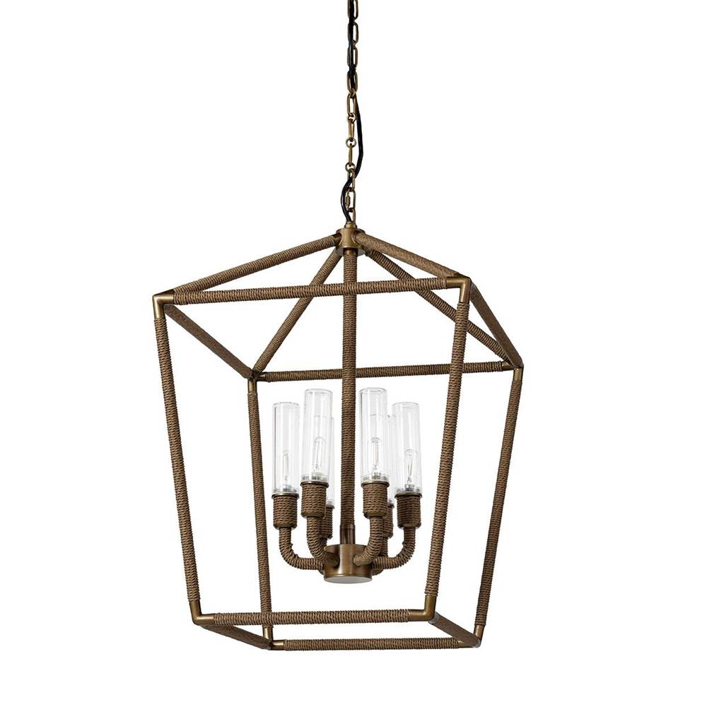 Palecek 2100-79  Hollister Outdoor Chandelier Large Natural Image 1