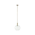 Palecek 2124-79  Bronson Glass Pendant Large Globe Brass Image 2