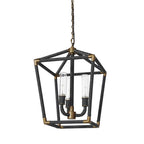 Palecek 2148-10 Black Hollister Outdoor Chandelier Small Black Image 1