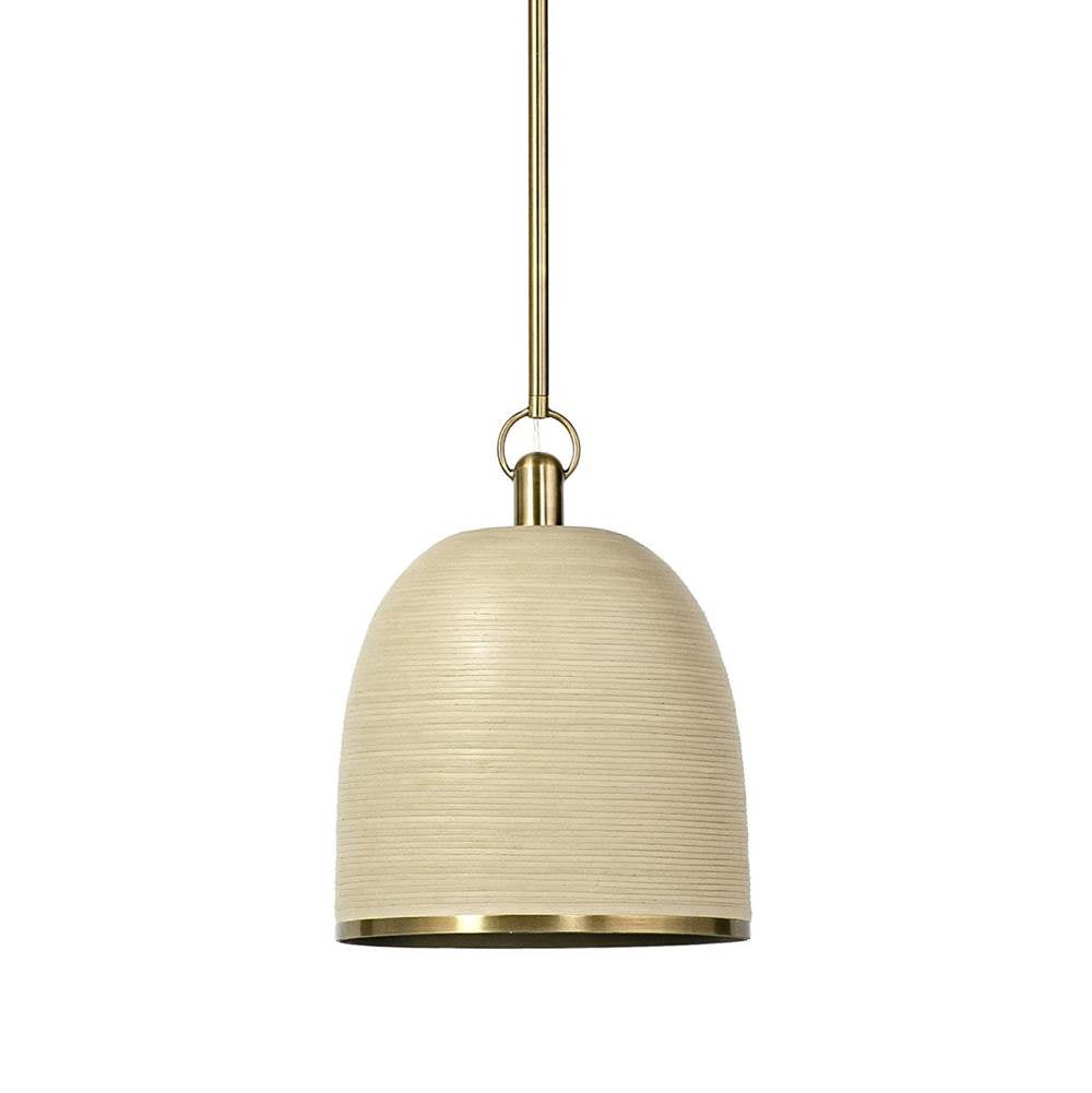 Palecek 2280-79  Rivoli Leather Pendant Sand Image 1