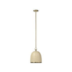 Palecek Rivoli Leather Pendant Sand
