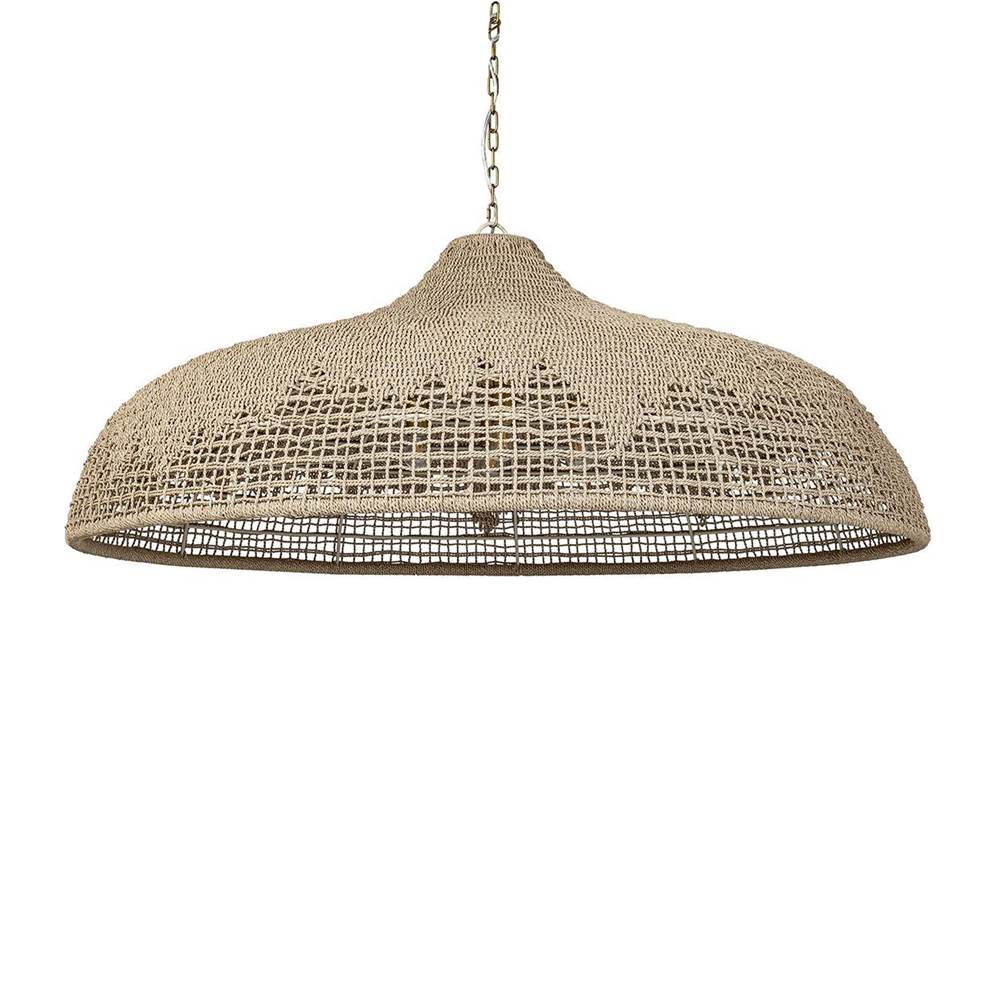 Palecek 2340-79  Westerly Outdoor Chandelier 54'' Natural Image 1