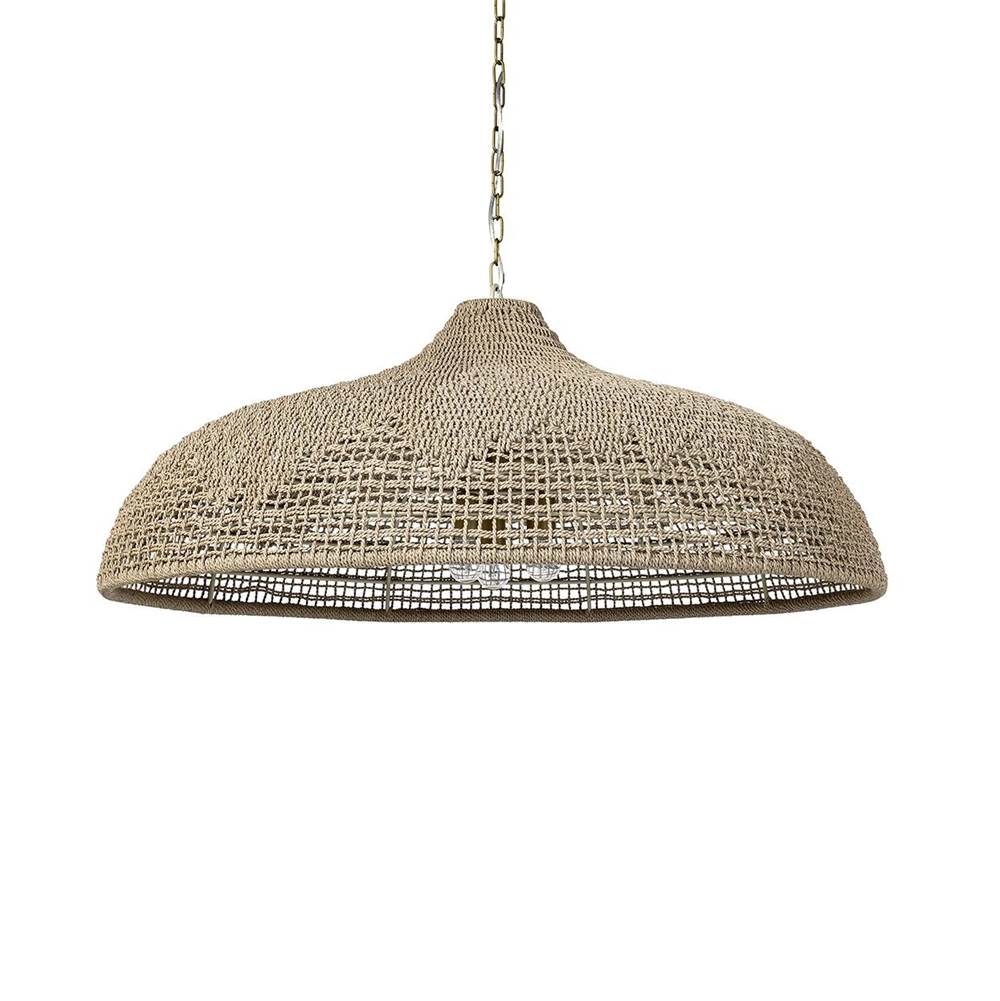 Palecek 2365-79  Westerly Outdoor Chandelier 42'' Natural Image 1