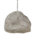 Palecek 2726-03 White Andorra Wicker Pendant Large White Image 1