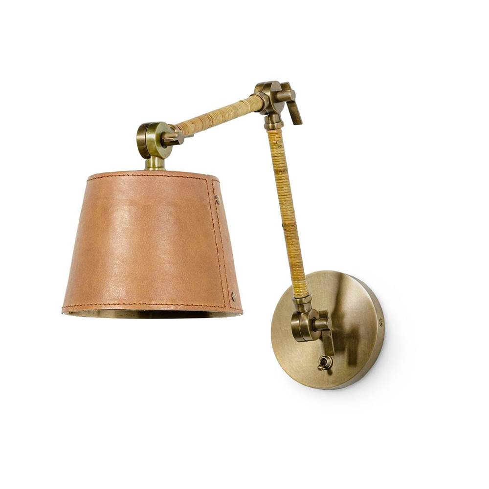Palecek 2741-79  Hendrick Articulating Sconce Cognac Image 1