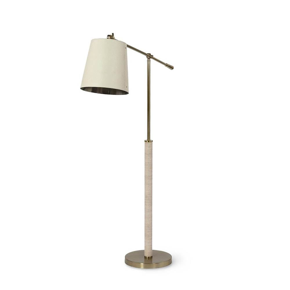 Palecek Hendrick Floor Lamp Cream