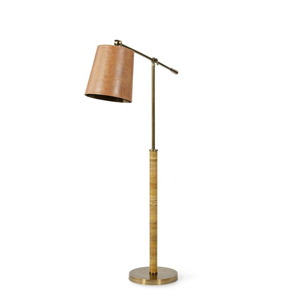Palecek Hendrick Floor Lamp Cognac