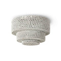 Palecek Veranda Flush Mount Whitewash Pewter