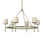 Palecek 2872-41  Hendrick Chandelier Cream Image 1