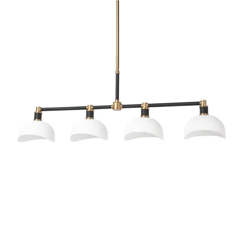Palecek Brooklyn Chandelier Long Black