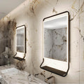 Paris Mirror  Arvon Black With Shelf (frontlit, Touch Sensor), 3000k, 4000k, 6000k