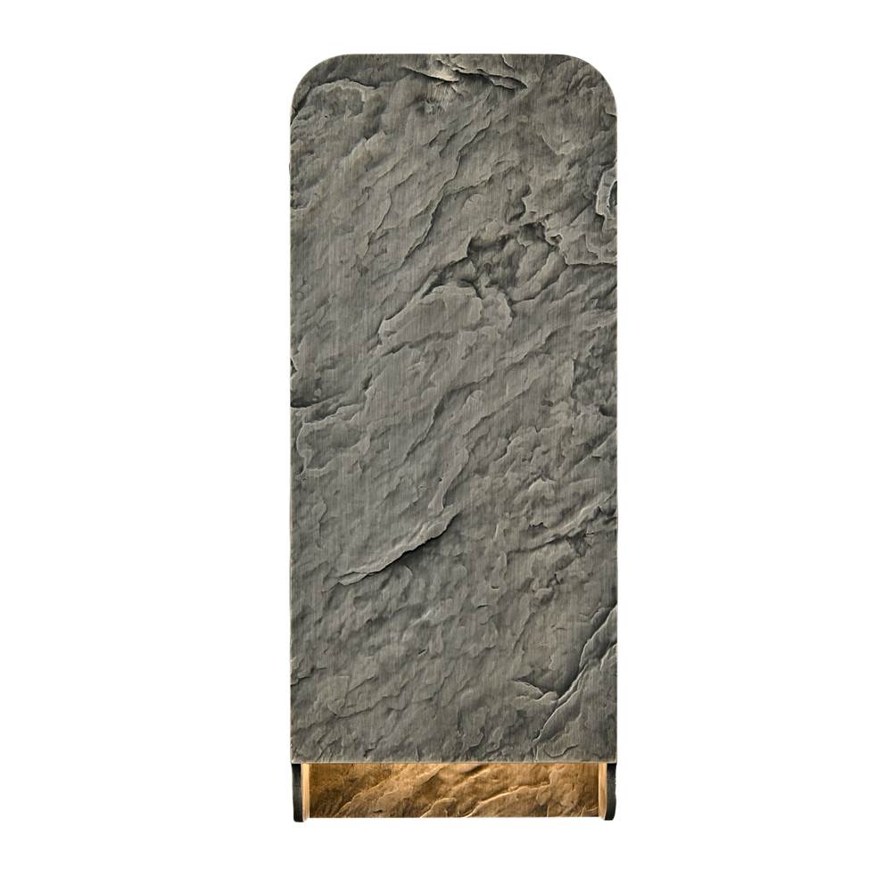 Arabela Lighting 65011 Gray Bronze 15'' Stellis Outdoor Aluminum Sconce In Charcoal Black Finish Image 1