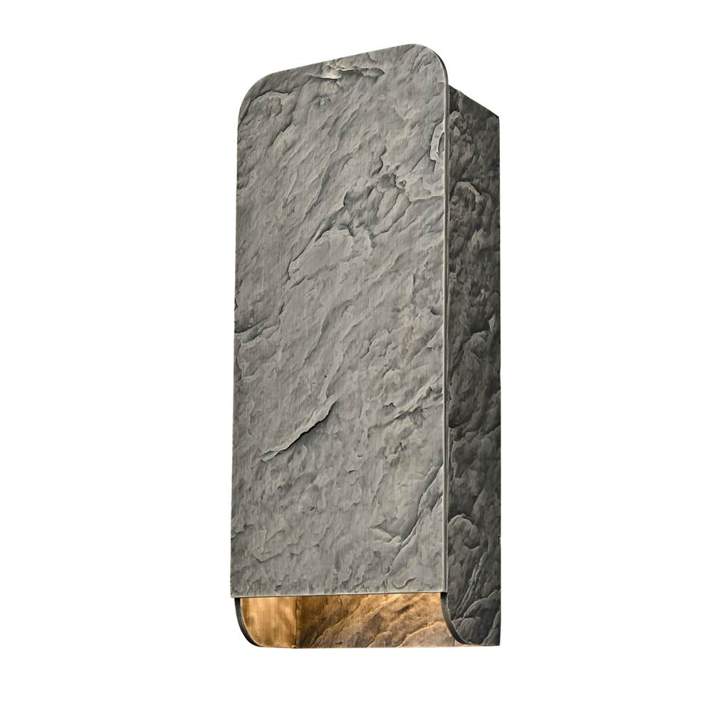 Arabela Lighting Stellis 15'' Stellis Outdoor Aluminum Sconce In Charcoal Black Finish